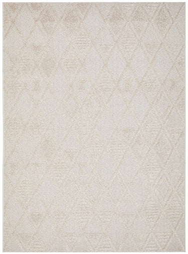 Lisa Natural Diamond Pattern Rectangle Modern Rug